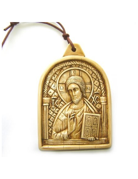 CUADRO JESUS ICONO MARFILINA 11CM /1710
