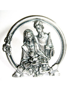 CUADRO SAGRADA FAMILIA SOBREMESA METAL 5CM /Q02