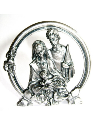 CUADRO SAGRADA FAMILIA SOBREMESA METAL 5CM /Q02