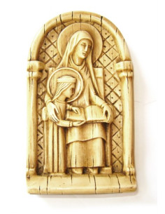 CUADRO SANTA ANA MARFILINA 12CM /1720