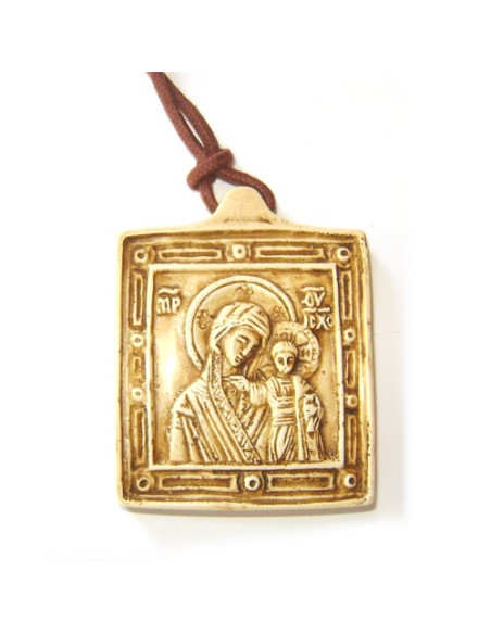 CUADRO VIRGEN ICONO MARFILINA 5CM /1802