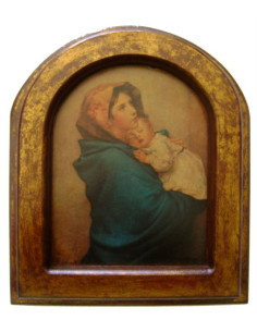 CUADRO VIRGEN POBRES OJIVA 39X33CM