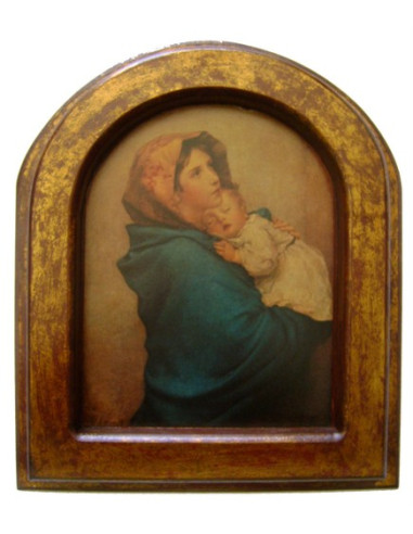 CUADRO VIRGEN POBRES OJIVA 39X33CM