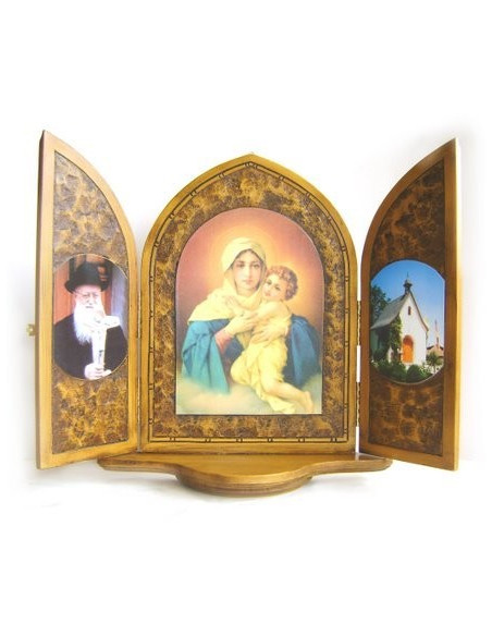 TRIPTICO MATER PADRE SANTUARIO 37CM